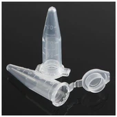1,5ml parastās laboratorijas mikroplastmasas rns dns nesatur atdzesētas mēģenes centrifūgas mēģeni ar konisku