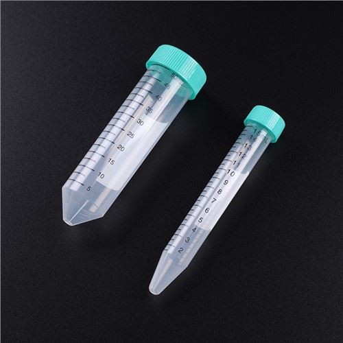 Laboratorijas vienreizējās lietošanas plastmasas 15ml 50ml Dzintara centrifūgas caurules ar skrūvējamu vāciņu